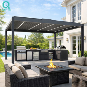 Pergola en aluminium imperméable QINGYING pour piscine et <span class=keywords><strong>spa</strong></span> - Product Image 1