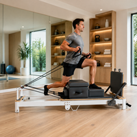 Reformer de Pilates Plegable de Aluminio Directo de Fábrica con Tabla de Salto y Resortes Ajustables para Clínicas de Fisioterapia - Proveedor