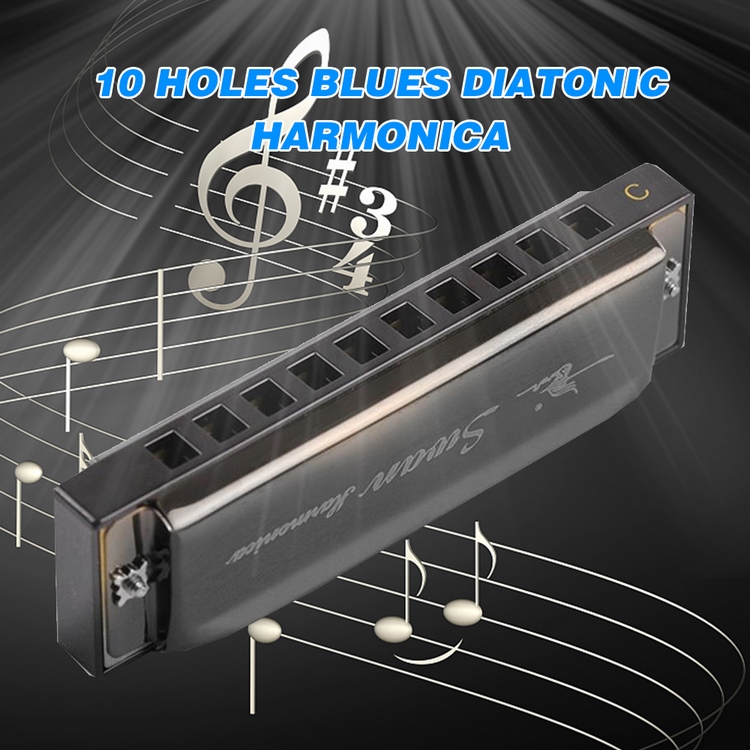 SWAN SW1020-7 Harmonica - 10 Holes, 20 Tones, Key of C