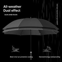 Parapluie de golf semi-automatique 8K personnalisé avec logo imprimé, résistant au vent