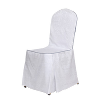 Housse de chaise fantaisie à volants pour décoration de mariage