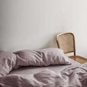 Ensembles de literie d'hôtel 5 étoiles confortable 55% <span class=keywords><strong>lin</strong></span> 45% coton housse de couette et <span class=keywords><strong>drap</strong></span> taie d'oreiller style uni-grande vente avec stock réel - Product Image 3