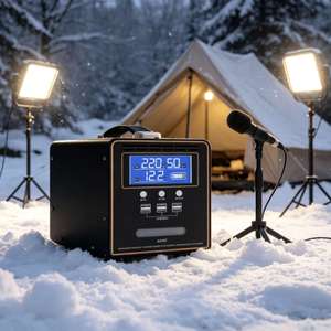 Generador Solar Portátil de 300W Onda Sinusoidal Pura / 600W Onda Sinusoidal Modificada con Batería de Litio Integrada - Product Image 2
