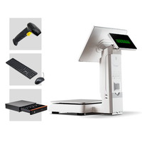 Caisse enregistreuse Jinshijie Q201, système Android, écran tactile capacitif, terminal de point de vente tout-en-un, Wi-Fi 6, Bluetooth 5.2, technologie NFC