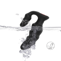 Masseur de prostate à télécommande en silicone souple S-hande IPX7 9 modes de vibration Perles anales vibrantes