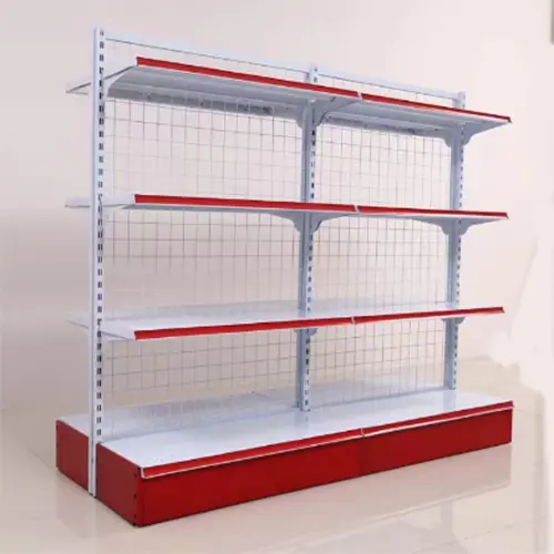 Customize supermarket shelf display rack shelf wholesale supermarket store double sided adjustable supermarket shelves