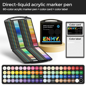 Juego de Marcadores de Pintura Acrílica ENMY, Gama Completa de Colores, Kit de Materiales de Arte para Dibujar y Esbozar, Venta al Por Mayor - Product Image 3
