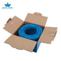 Cable de Red Cat6 de Cobre AD-LINK/OEM de 305m, UTP 23awg, Azul, 100 Ethernet, para Uso en Interiores, Certificado CE/FCC, de la Mejor Calidad