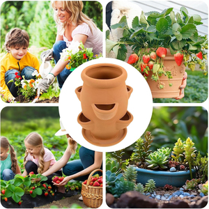 Pot de fleurs vertical en <span class=keywords><strong>terre</strong></span> <span class=keywords><strong>cuite</strong></span> pour fraises, vases et jardinières en <span class=keywords><strong>terre</strong></span> <span class=keywords><strong>cuite</strong></span>, pot à herbes en <span class=keywords><strong>terre</strong></span> <span class=keywords><strong>cuite</strong></span> - Product Image 6