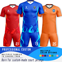 Jersey Sepak Bola Tim Kustom 2026 Berkualitas Tinggi Bahan Polyester Berbagai Warna Cepat Kering Bernapas Maillot De Football