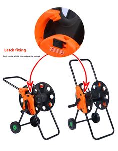 Support de lavage de voiture de <span class=keywords><strong>tuyau</strong></span> <span class=keywords><strong>d</strong></span>'eau à roues pliant <span class=keywords><strong>60</strong></span> <span class=keywords><strong>m</strong></span> de stockage de <span class=keywords><strong>tuyau</strong></span> domestique artefact support de rembobinage de voiture en plastique - Product Image 3