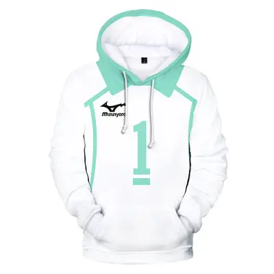 Coldker Mannen Haikyuu 2021 Nieuwe Ontwerp Top Verkoop 3d Gedrukt Volleybal Jersey Hoodie Groothandel Voorraad Geen Moq 3d Hoodie Gedrukt