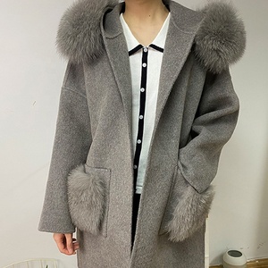 <strong>Winter</strong> Cashmere <strong>Coat</strong> <strong>for</strong> <strong>Women</strong> Wool Soft fox Fur Overcoat <strong>Cheap</strong> Price Fur Fashion Lady Pullover <strong>Coat</strong> - Product Image 4