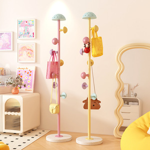 Mushroom-shaped Floor-standing Coat Rack Metal Multipurpose Freestanding Contemporary Design Bedroom Storage - Product Image 1