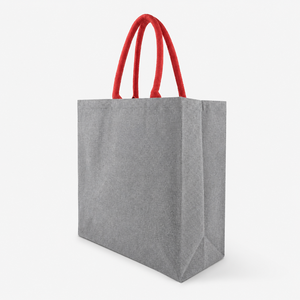 Sac fourre-tout en toile de coton 225 GSM, matériau recyclé, avec soufflets, sac de courses promotionnel, poignées rembourrées, logo personnalisé, OEM, vente en gros - Product Image 2