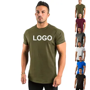 Wholesale Compression Men's T-shirts Custom Moisture Wicking Performance Fitness Gym Athletic Sport Muscle T Shirt