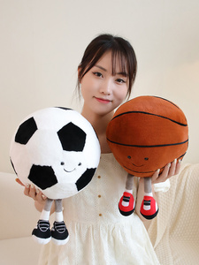 Nouveau ballon de football/soccer en peluche doux unisexe, jouet en peluche en coton rembourré de PP, personnalisable, cadeau ODM pour les enfants, les filles et les garçons - Product Image 4