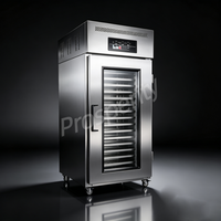 Armoire de fermentation réfrigérée à 36 plateaux, porte simple, avec contrôle numérique pour boulangerie