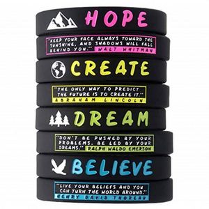 Pulsera de Silicona Ecológica Personalizada con Impresión, Brazalete Motivacional para la Muñeca - Product Image 6