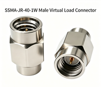 SSMA-JR-40-1W-1 1W 50 Ohm Terminaison coaxiale RF à fiche 40 GHz, fausse charge en acier inoxydable pour micro-ondes, VSWR 1.25:1, plage de température