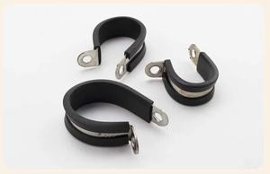 304 thép không gỉ cao su lót P Clip r-loại cáp gắn ống Ống kẹp ống cố định kẹp ống khung nhỏ kẹp - Product Image 2