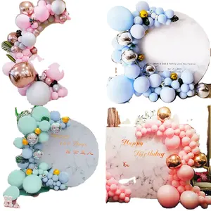 Juego de globos de cumpleaños de látex con puente de arco de alta calidad para decoraciones de fiesta, decoración de boda, suministros de Decoración de mesa de boda