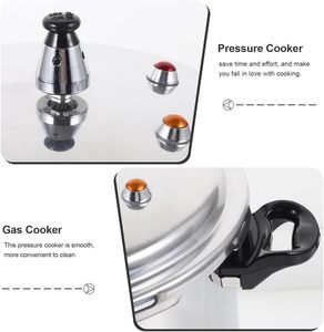 Olla a Presión Pequeña de Aleación de Aluminio con Fondo Magnético, Tamaños 3L, 4L, 5L, 7L, 9L, 11L, 13L, 17L para Cocina de Gas e Inducción - Product Image 4