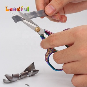 매화꽃 무늬 빈티지 가위 스테인리스 스틸 가정용 가위 (종이 자르기, 자수용) - Product Image 5