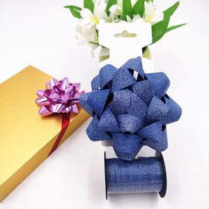 Noeud <span class=keywords><strong>étoile</strong></span> miniature décoratif en ruban métallique pour emballage cadeau, décoration, artisanat - Product Image 6
