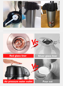 Carafe <span class=keywords><strong>à</strong></span> <span class=keywords><strong>café</strong></span> en acier inoxydable <span class=keywords><strong>à</strong></span> isolation thermique Grand distributeur de boissons <span class=keywords><strong>Action</strong></span> du levier pour l'eau chaude et froide - Product Image 5