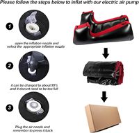 Lit, Fauteuil et Coussin Gonflable Multi-Fonctions Portable et Pliable, Repose-Jambes pour un Soutien Confortable