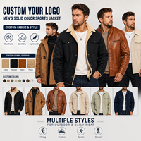 Veste de sport réversible imperméable respirante à manches régulières en tissu épais de couleur unie pour homme, personnalisable avec votre logo, séchage rapide