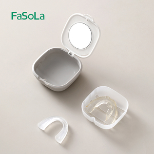 Fasola Nhựa Chỉnh Hình Răng Thiết Bị Lưu Trữ Trường Hợp Từ Tính Hộp Răng Giả Răng Người Lưu Trữ Aligner Di Động Làm Sạch Container - Product Image 2