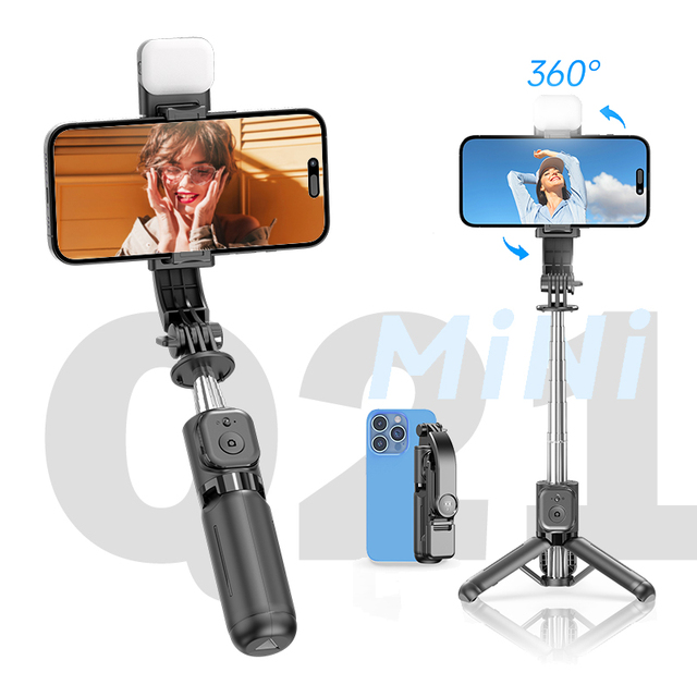 Stable Tripod Q21s Mini Portable Selfie Stick Tripod 730mm Wireless Remote Control