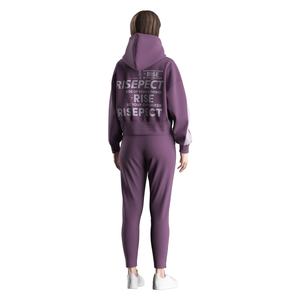 Conjuntos de sudaderas cortas para mujer, estilo Y2K, crean un look de piernas largas y altas, tela transpirable, ligera pero cálida - Product Image 3