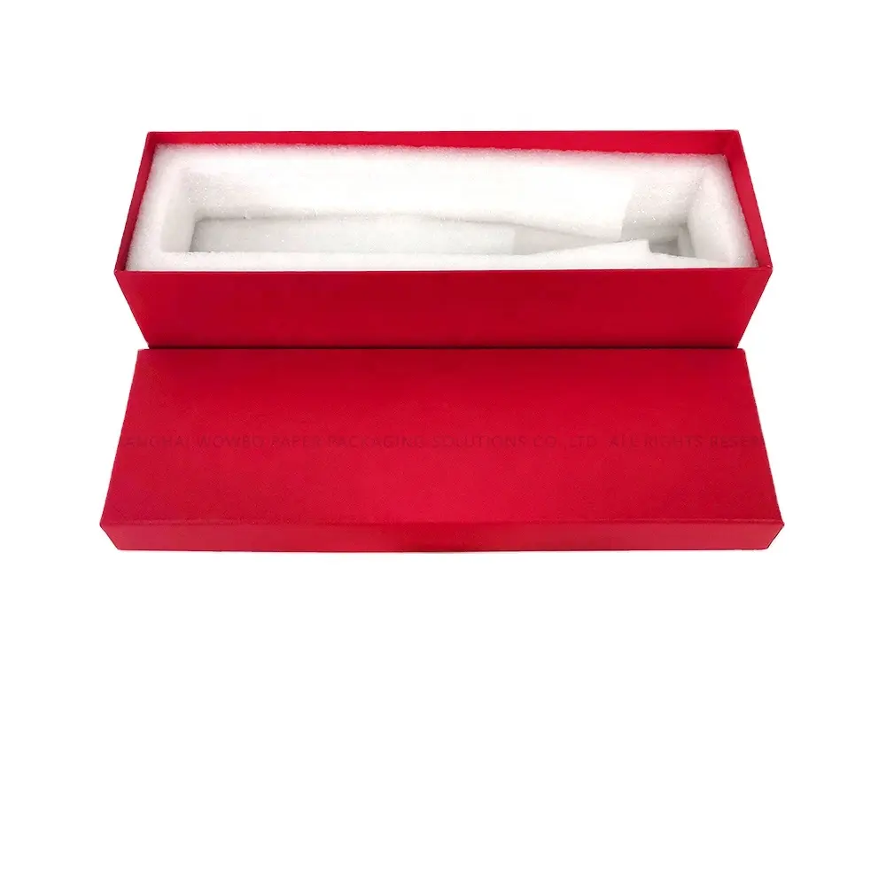 Commercio all'ingrosso personalizzabile logo gioielli collana orecchino orologio scatola con coperchio e inserto in schiuma due pezzi scatola alla rinfusa
