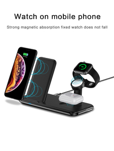 Wholesale New Fast Wireless Charger Stand for <span class=keywords><strong>Apple</strong></span> 4 in 1 Wireless Charging - Product Image 2