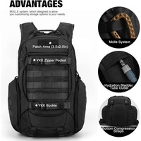 Nouveau Sac à Dos Tactique Oxford 36-55L pour Randonnée et Cyclisme en Extérieur, Résistant à l'Usure, Imperméable, en Polyester