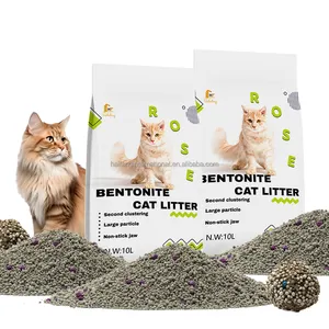 Eco-Vriendelijke Kattenbakvulling Natuurlijk Mineraal Klonterig Bentoniet Kattenbakzand