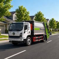 Compacteur de déchets à chargement arrière EV de 9 m3 |   Camion de collecte des déchets municipaux entièrement électrique SHACMAN