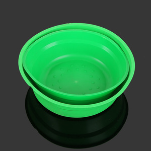 Tazón Plegable para Cebo, de Plástico Verde, Tamaño Grande, para Accesorios de Pesca - Product Image 3