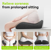Coussin de siège ergonomique Miandao pour soulager la douleur au coccyx et la sciatique, en mousse à mémoire de forme respirante, pour siège de voiture, idéal pour les longues périodes assises