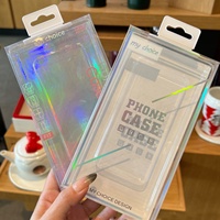 Emballage de luxe pliable de haute qualité en PVC pour étui de téléphone portable, boîte pour chargeur de téléphone et câble