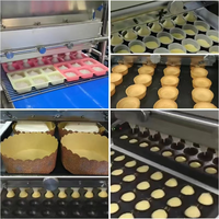 Machine à Cupcake Automatique Petit Remplissage Macaron Tiramisu Déposant Tasse Gâteau Brownie Faire Distributeur Machine