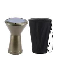 Darbuka Arabe de Haute Qualité Personnalisable, Tambour à Main du Moyen-Orient avec Tête en Peau de Mouton de 8,5 Pouces et Corps en Bois de Bouleau