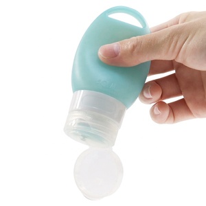 Flacone Personalizzato in Silicone Anti-perdita per Disinfettante Mani, Contenitore Vuoto da Viaggio con Moschettone Portachiavi - Product Image 5