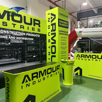 Offre Spéciale personnalisé imprimé 10x20FT aluminium Tension tissu affichage salon stand idée de conception 3x6M stand d'exposition