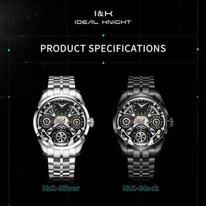 Envío Directo, Reloj Deportivo Mecánico Automático de Alta Calidad para Hombre, Marca de Moda, con Tourbillon, Correa de Acero Inoxidable y Caucho - Product Image 4