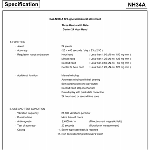 Remise Quantitative - Nouveau Mouvement Japonais Original NH34 - Pièces de Mouvement de Montre Mécanique Automatique en Métal GMT NH34A - Product Image 4