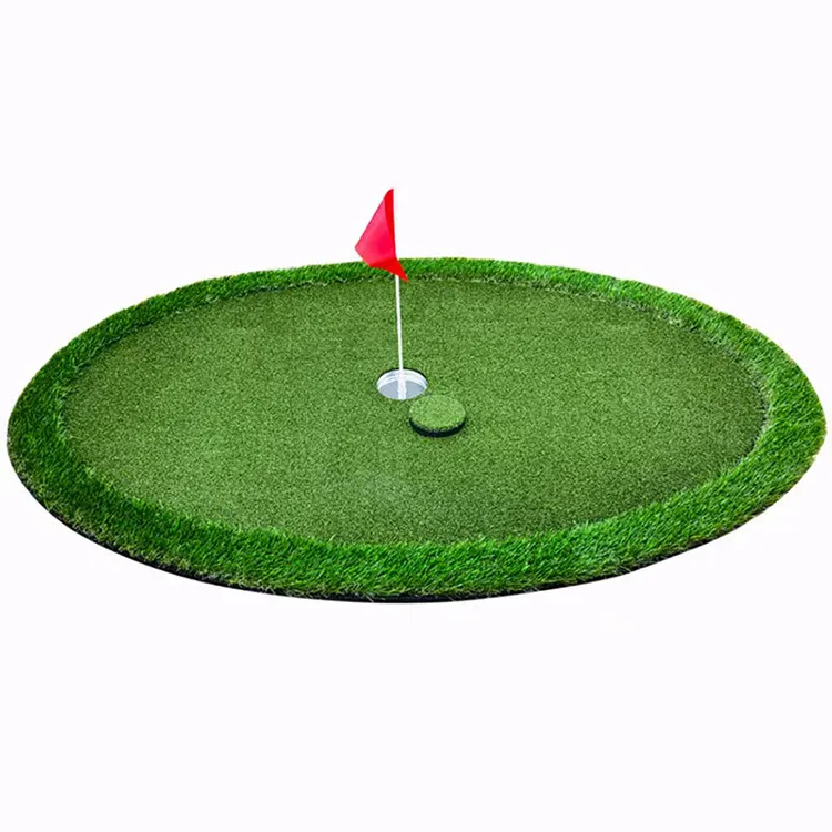 Water Golf Swing Practice Ball Mat Golf Floating Putting Green Grass With Eva Base Can Be Customized